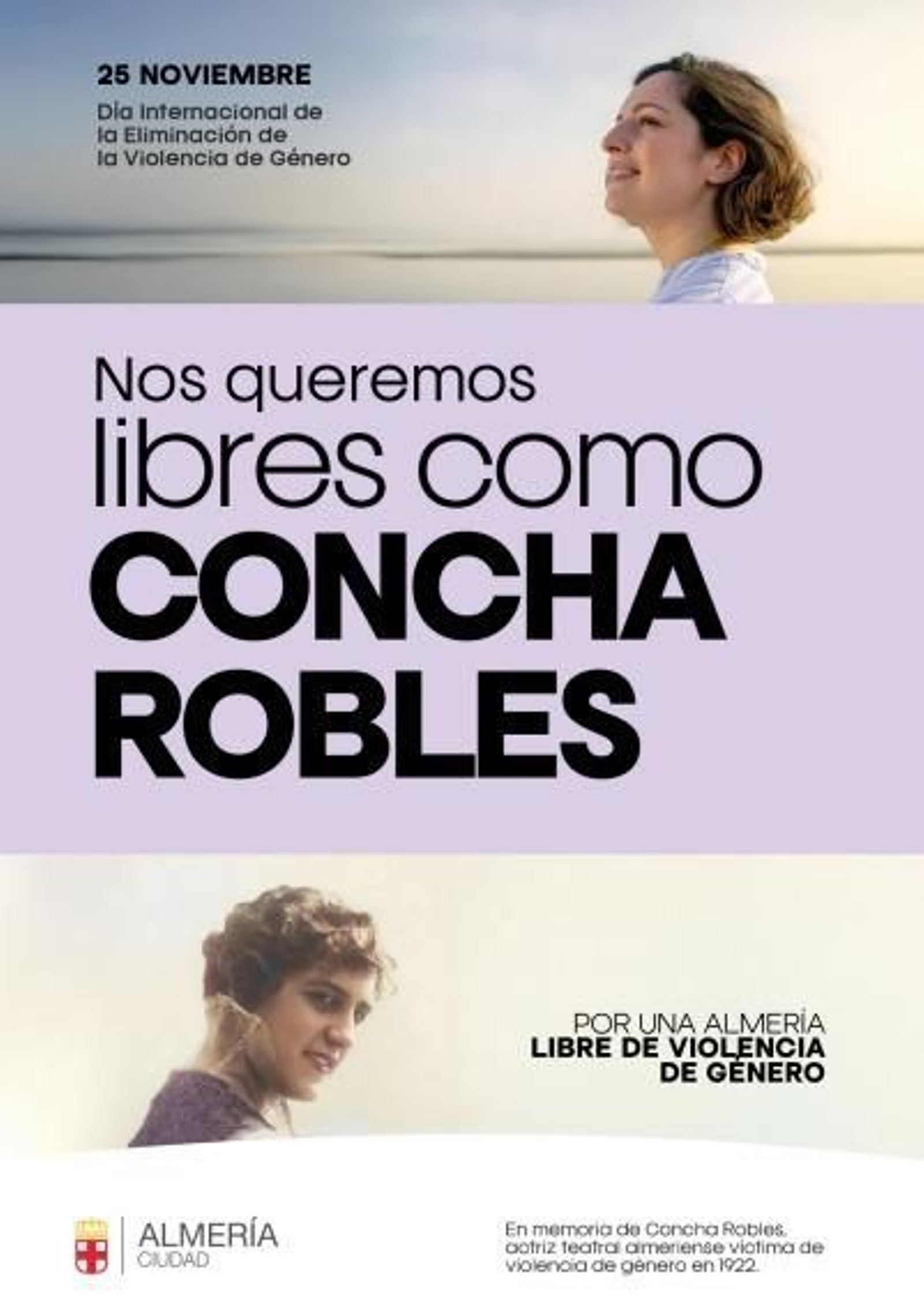 Cartel de la campaña del 25-N en Almería.