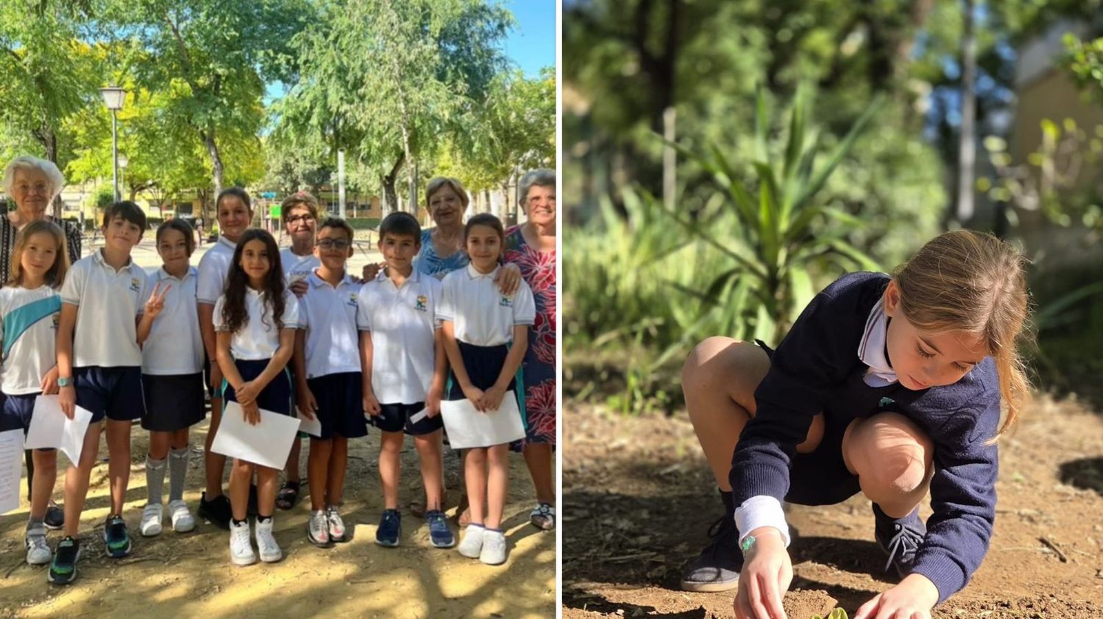 Los niños del Colegio Ruiz Elías recuperan el Parque del Estoril