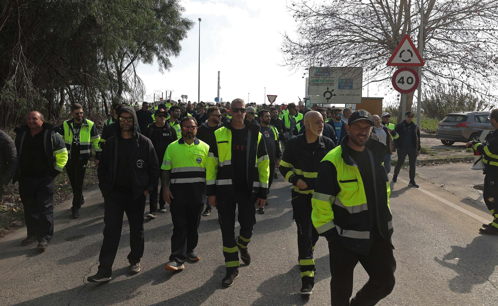 Fotos de la tractorada de agricultores del Valle del Guadiaro en el Campo de Gibraltar