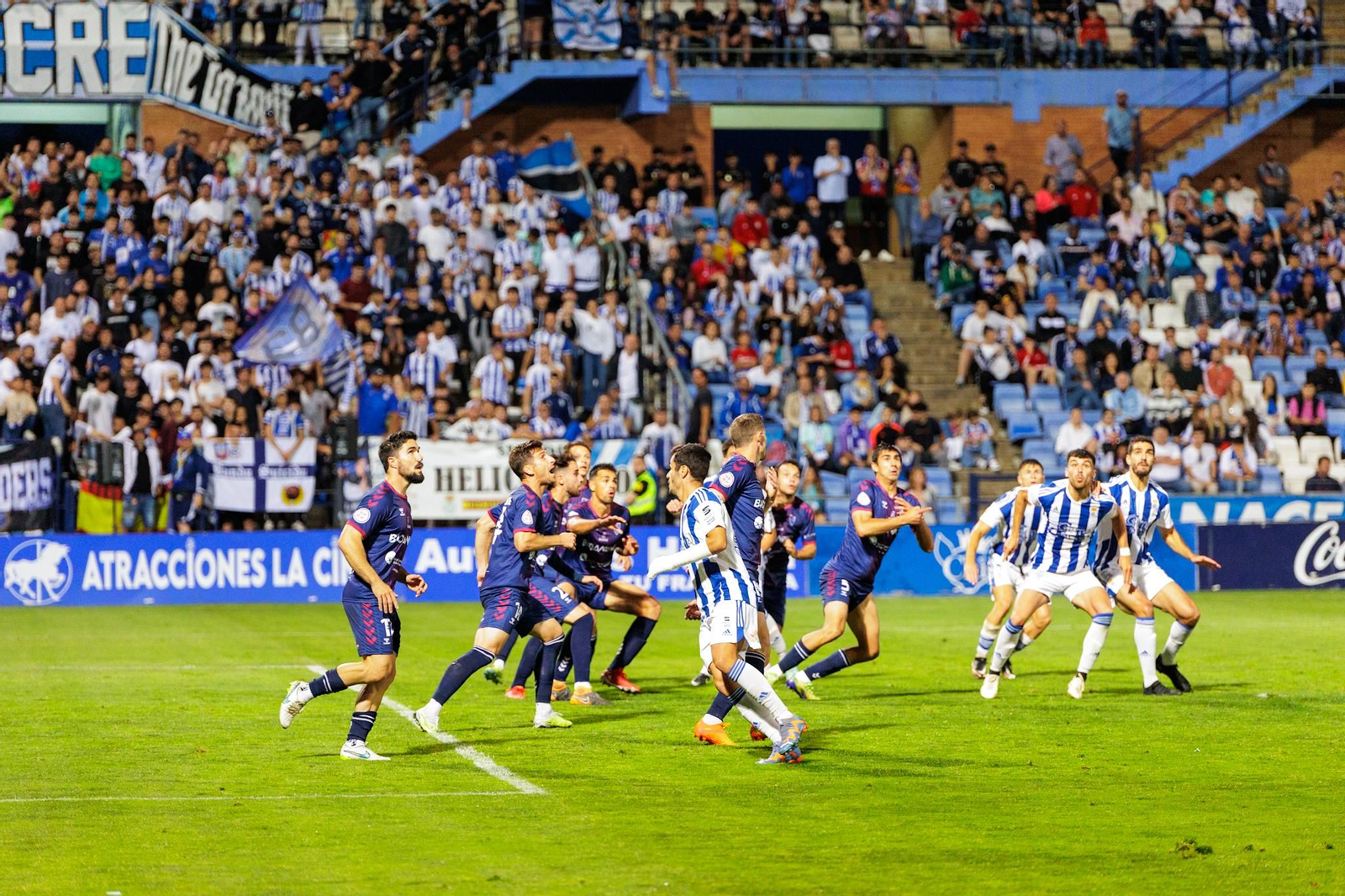 Imágenes del partido entre el Recre y la Segoviana
