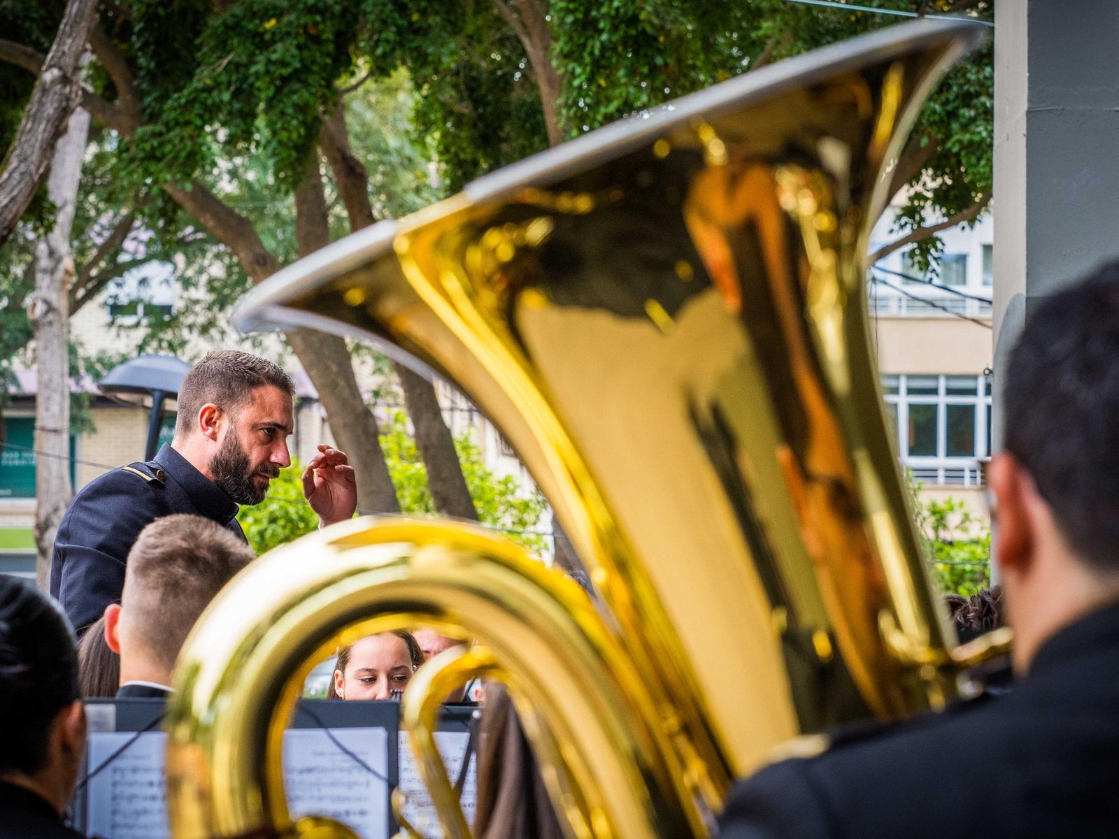 Sones cofrades en el Parque: celebrado el certamen de bandas de Nazareno en San Fernando