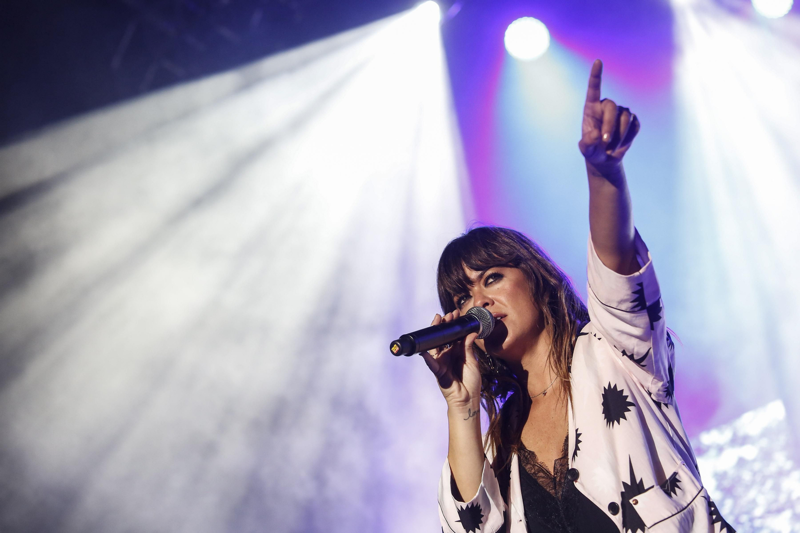 Vanesa Martín en uno de los conciertos de la gira que realiza con su último trabajo discográfico.