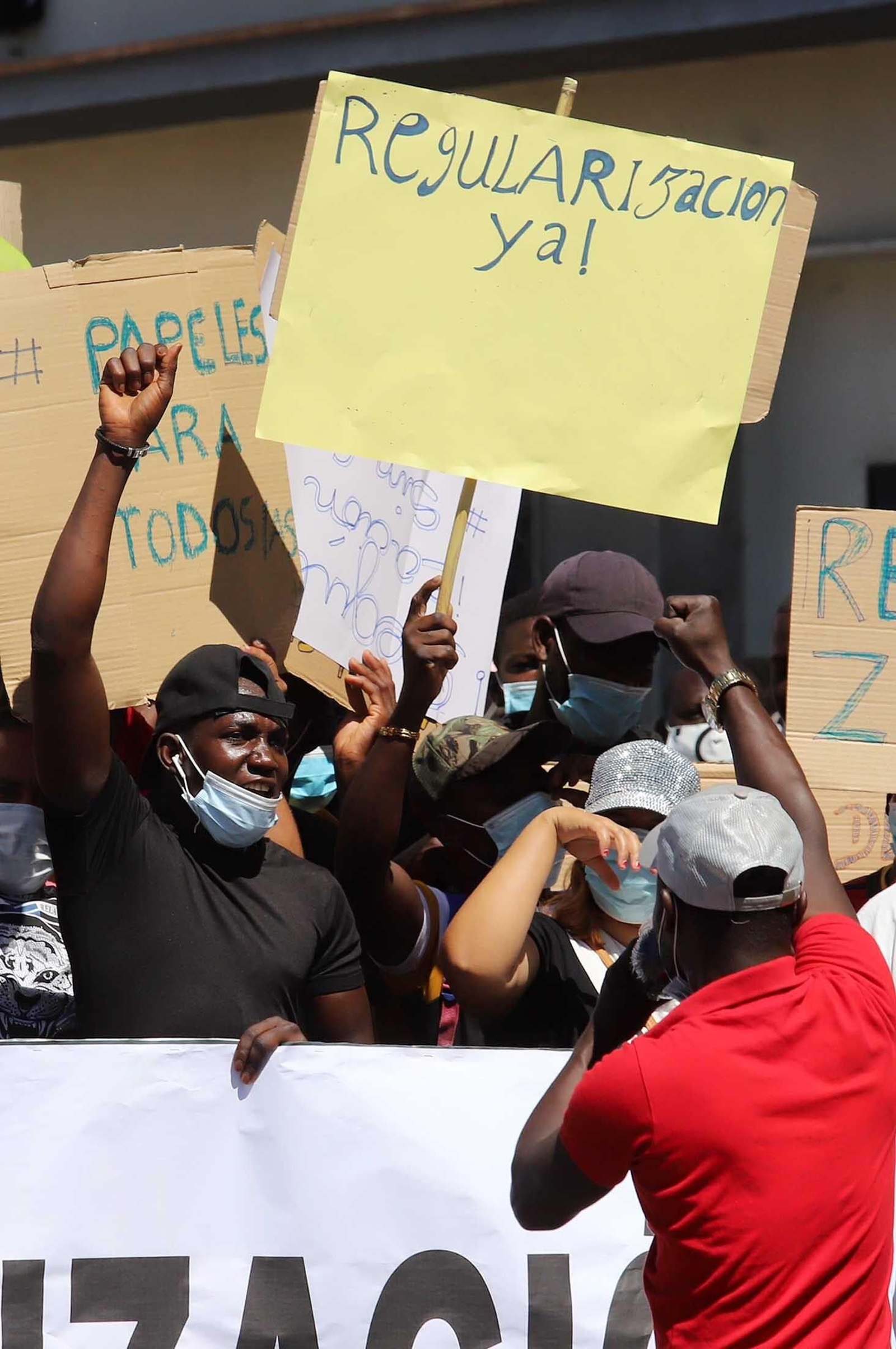 Imágenes de la manifestación por la regularización de inmigrantes