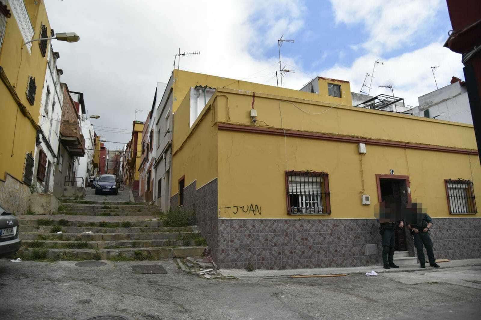 Imagen del operativo antidroga en La Bajadilla