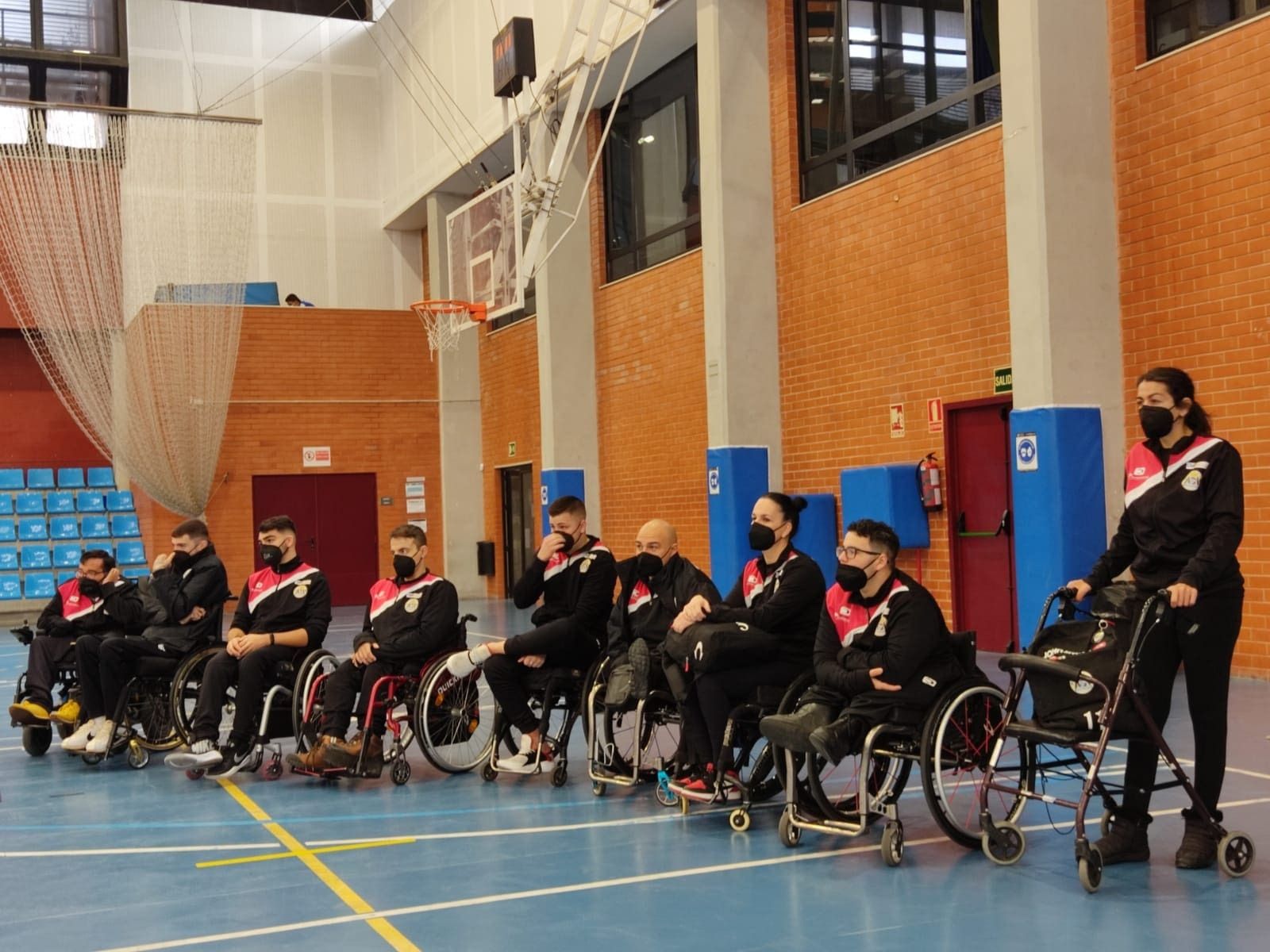 El equipo del CAAD Sevilla Quad Rugby, en su última competición.