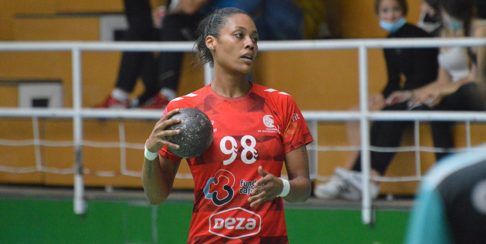 Ana Paula da Silva, en uno de sus pocos partidos con el Deza CBM.