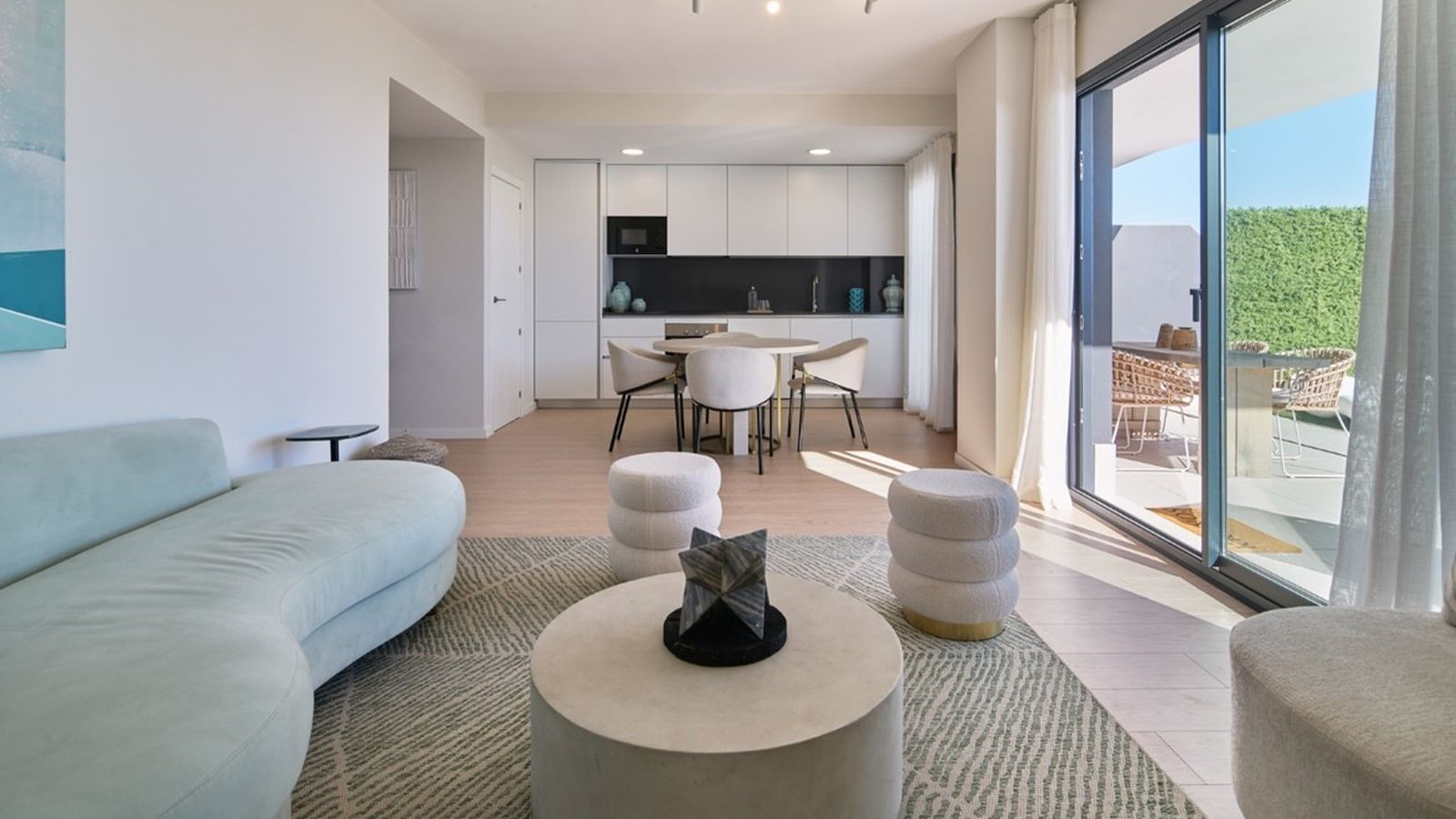 El interior de una de las viviendas de Kronos Homes en Rincón de la Victoria.