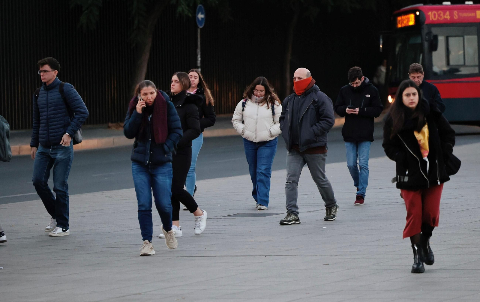 Las imágenes del frío en Sevilla