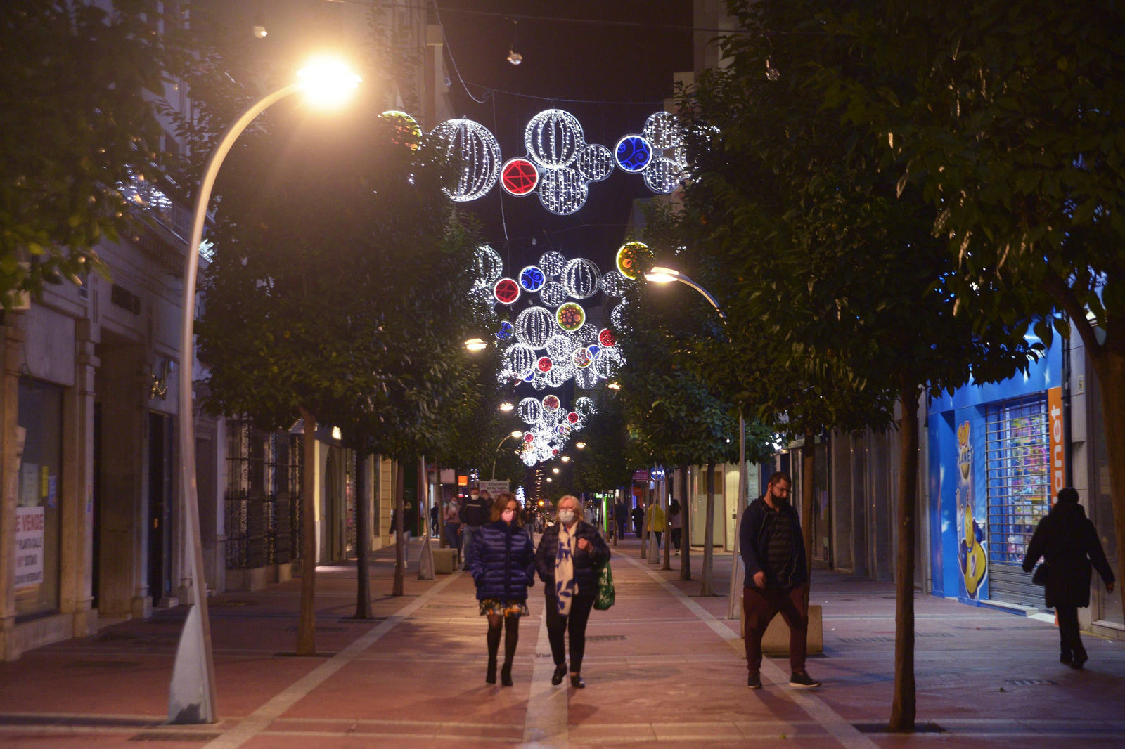Fotos del alhumbrado navideño de Algeciras