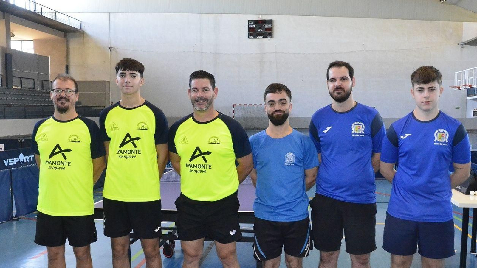 Equipo del Club Tenis de Mesa Ayamonte.