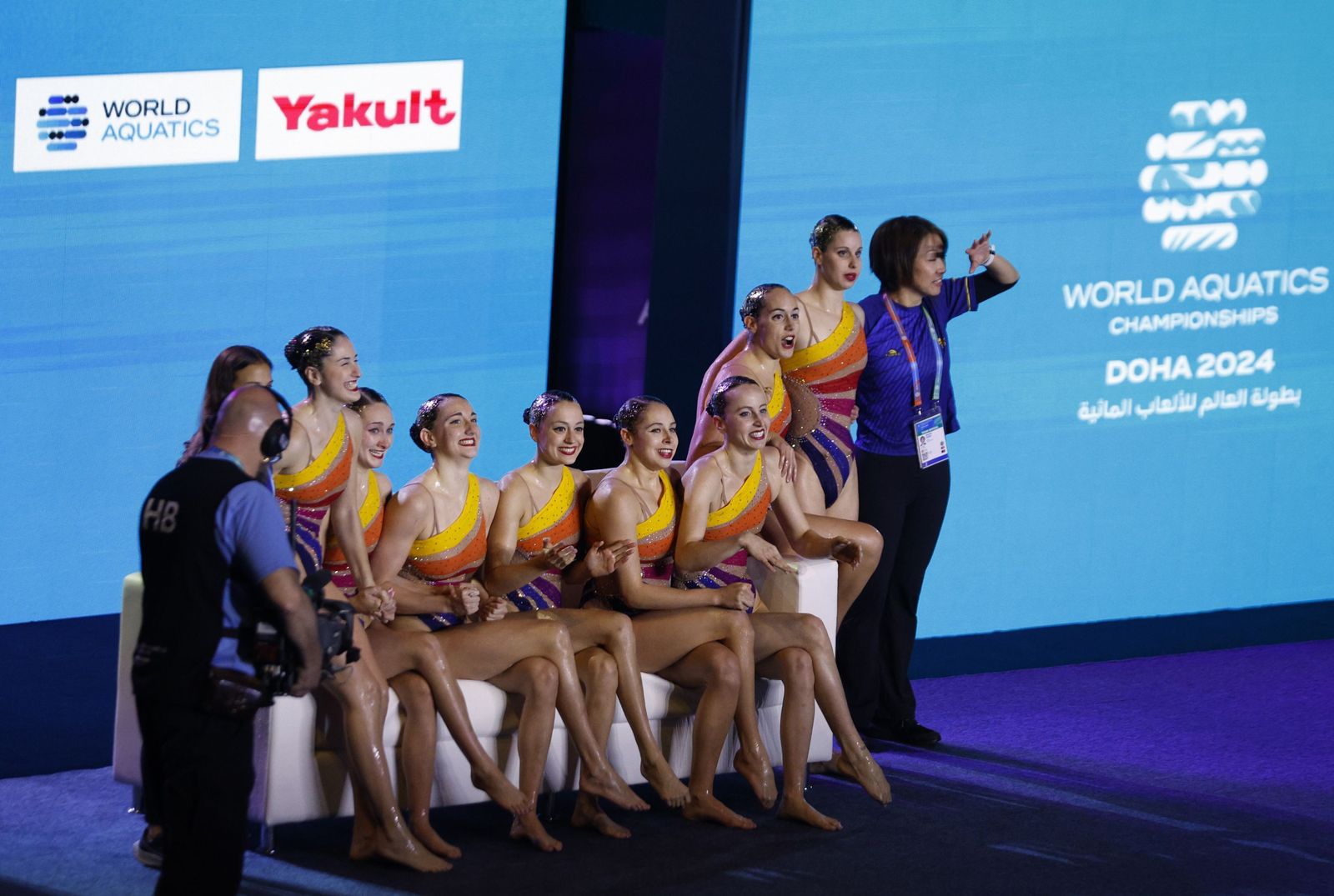 Las fotos de la medalla de plata de Alisa Ozhogina y Marina García con España