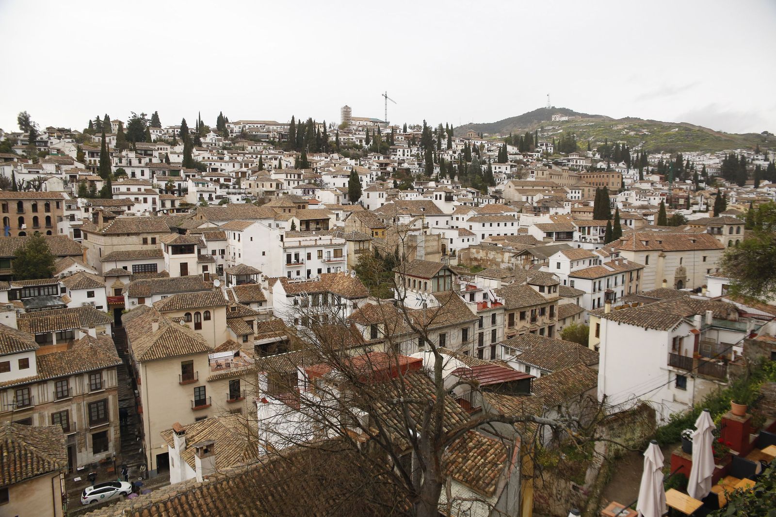 Vista del Albaicín, barrio histórico de Granada.