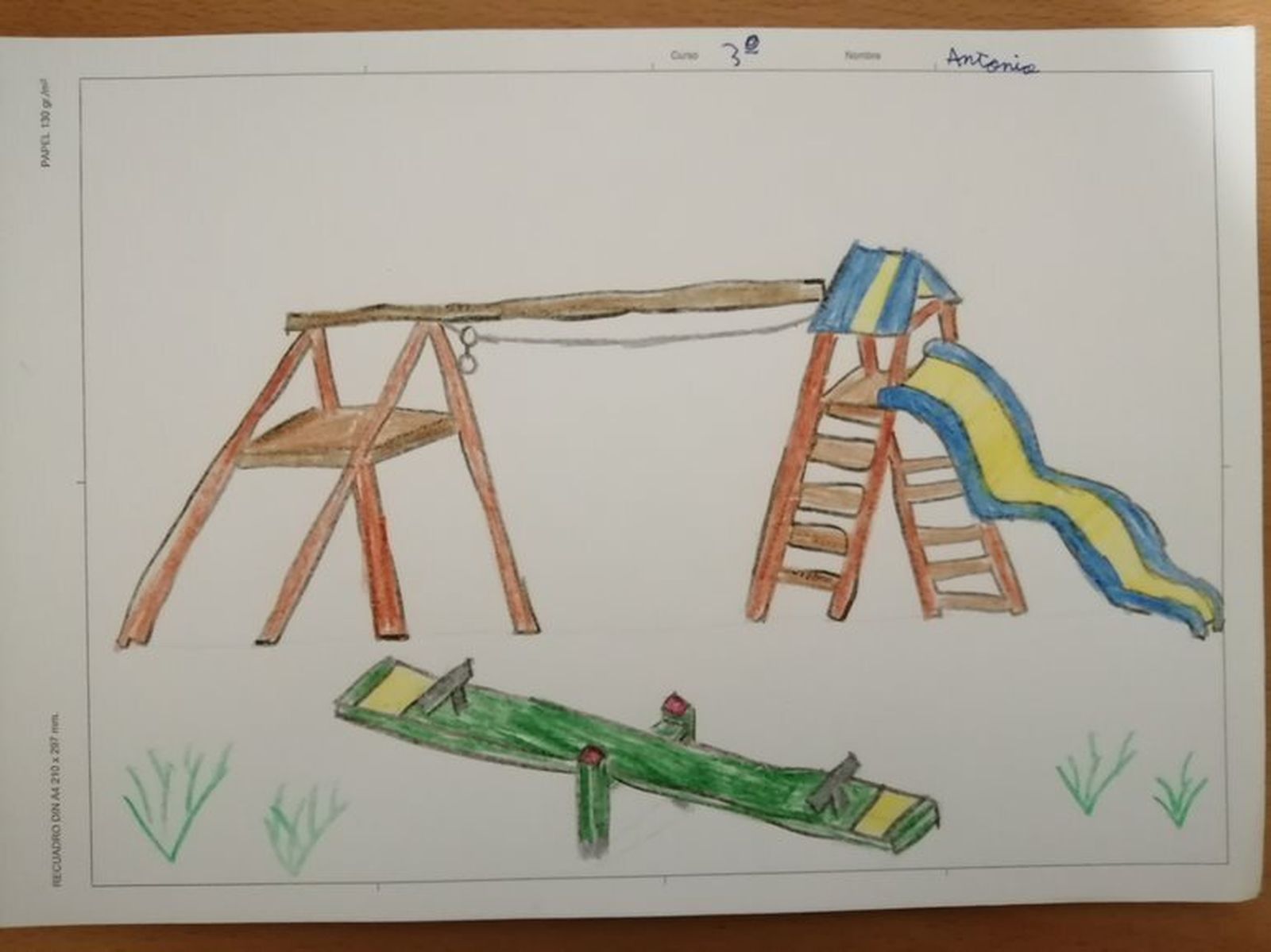 Así imaginan los niños de Montilla el futuro parque Tierno Galván, 'la pradera'