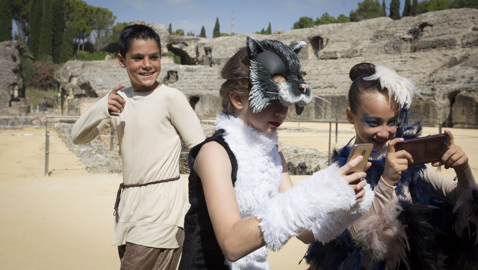 Las imágenes del flashmob en Itálica por el Día de la Música