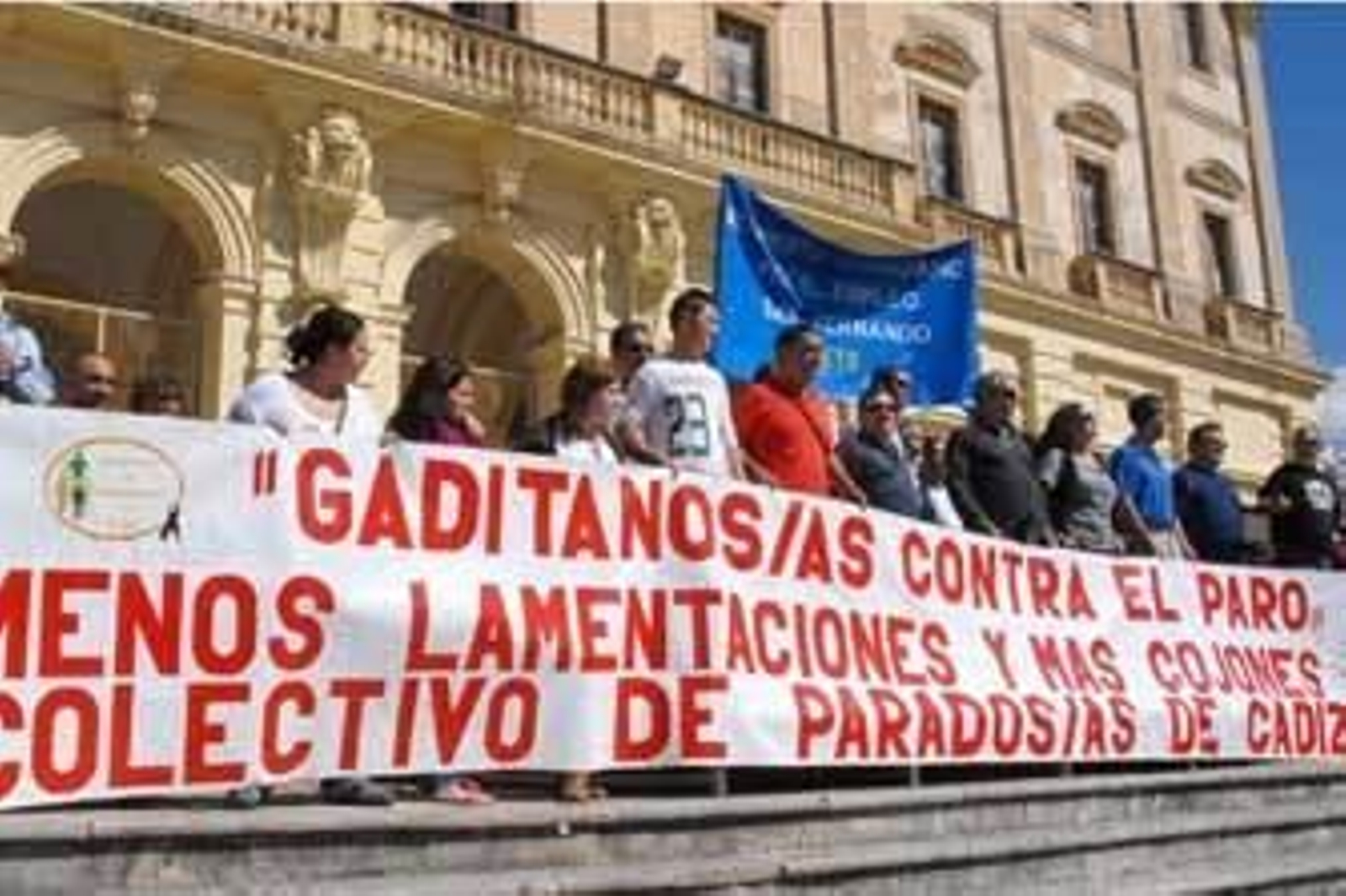 Imagen de una concentración de parados celebrada recientemente.