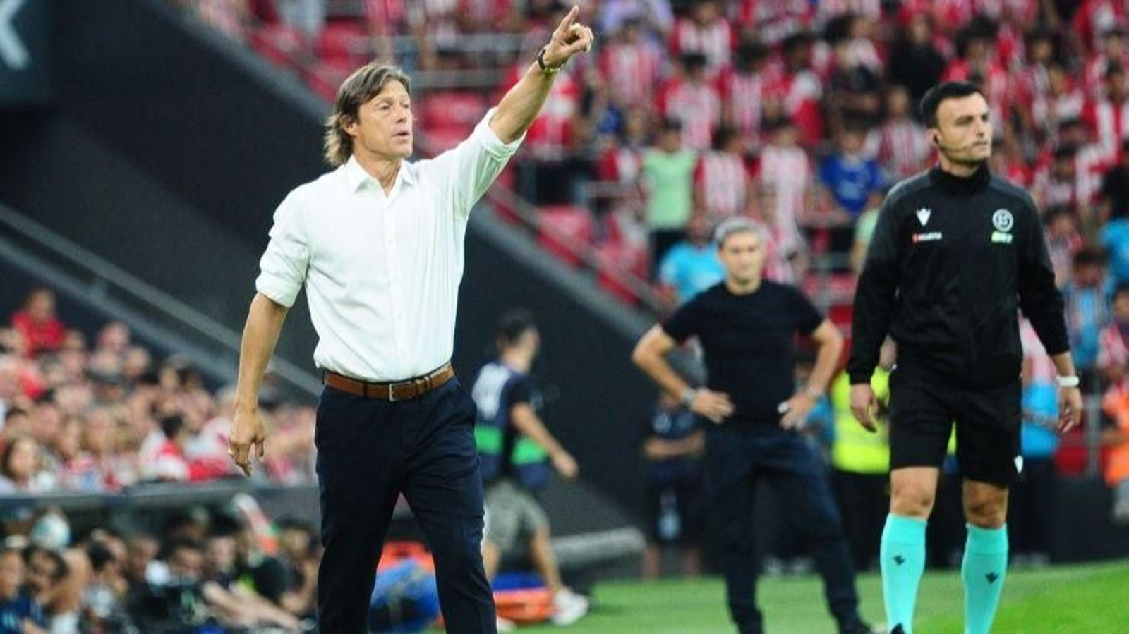 Matías Almeyda en su estreno en San Mamés ante el Athletic Club