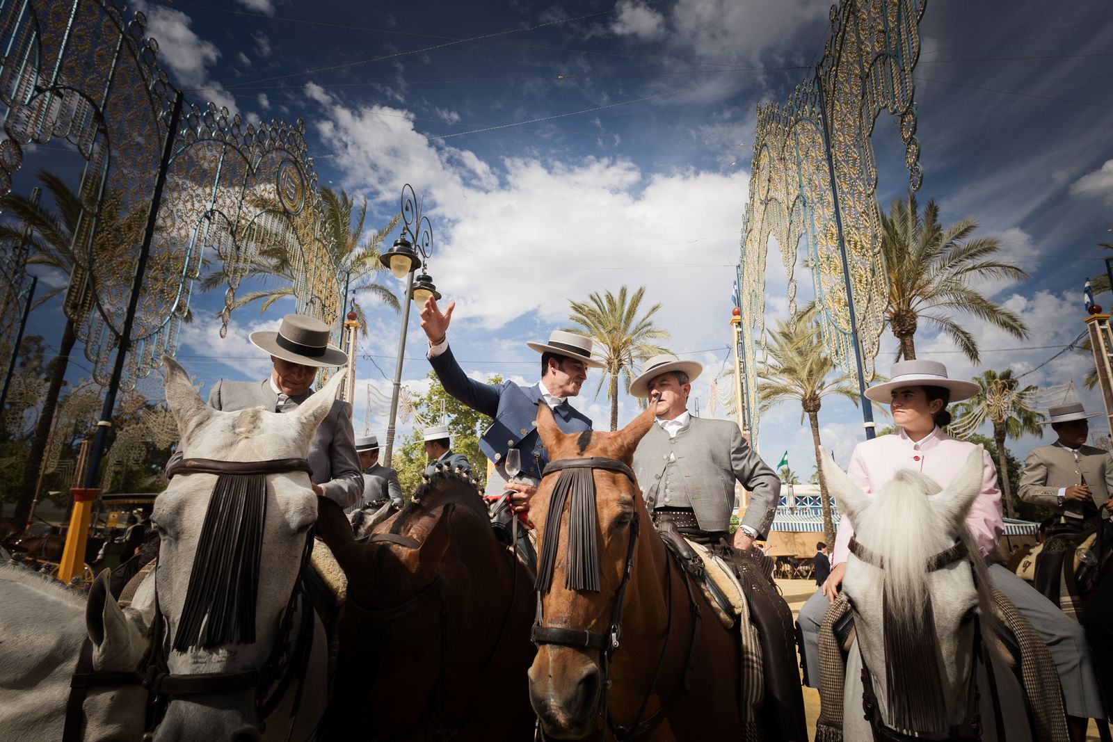 Calor y ambiente en el último día de la Feria de Jerez