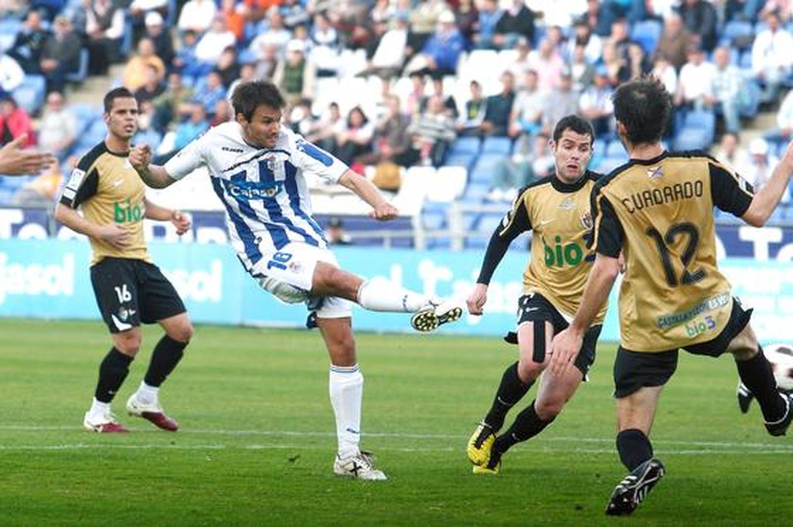 El Recreativo se atasca en casa ante la Ponferradina (1-1). / Alberto Rodríguez