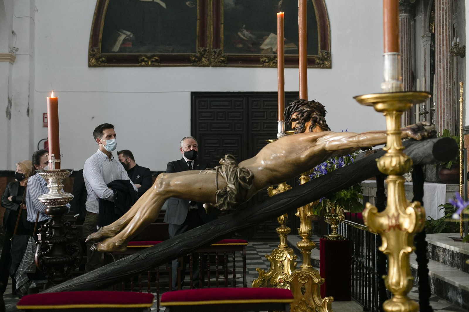 Visitas el viernes Santo en la Iglesia de San Agustín.