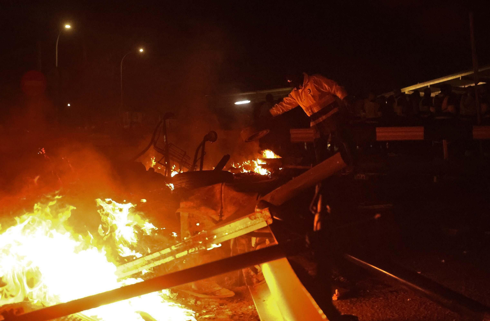 Imágenes de la segunda jornada de huelga en Acerinox