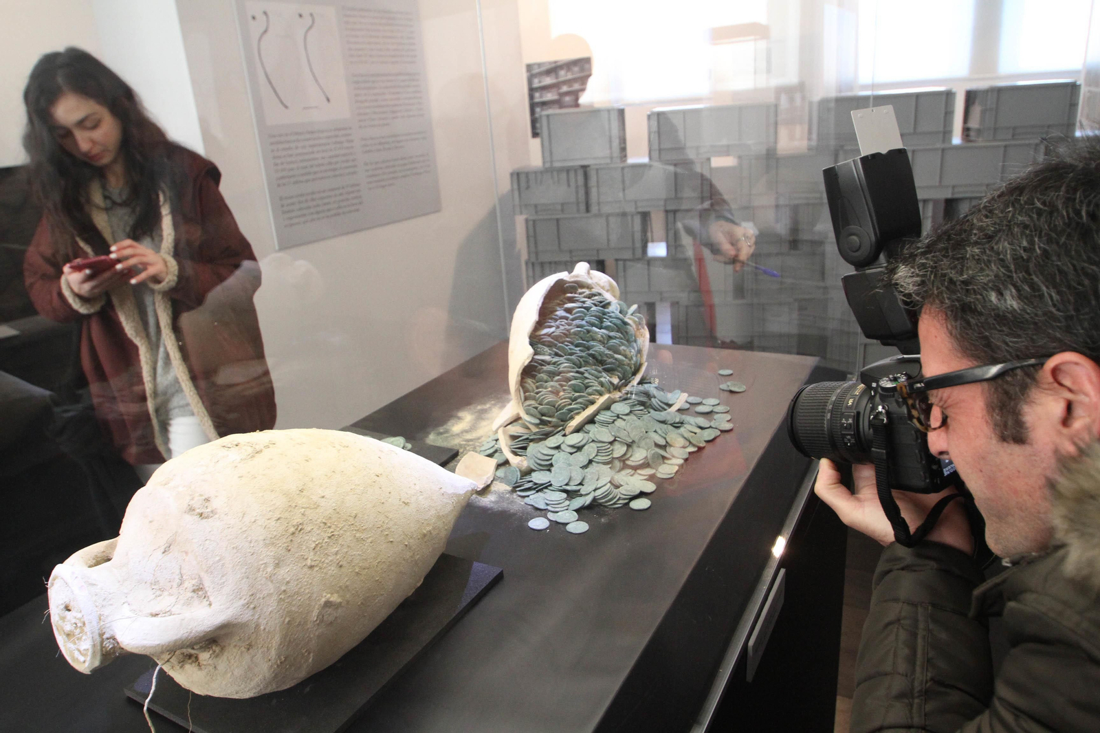 La exposición de tesoro romano de Tomares