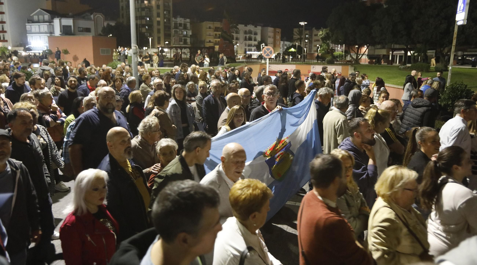 Las fotos de la manifestación en La Línea en demanda de medidas para evitar los efectos del Brexit sobre Gibraltar