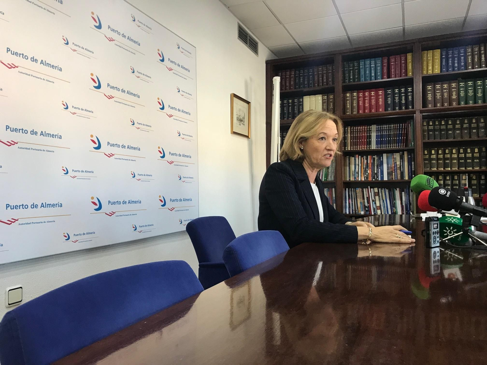 Mari Carmen Ortiz, presidenta de la Autoridad Portuaria de Almería.
