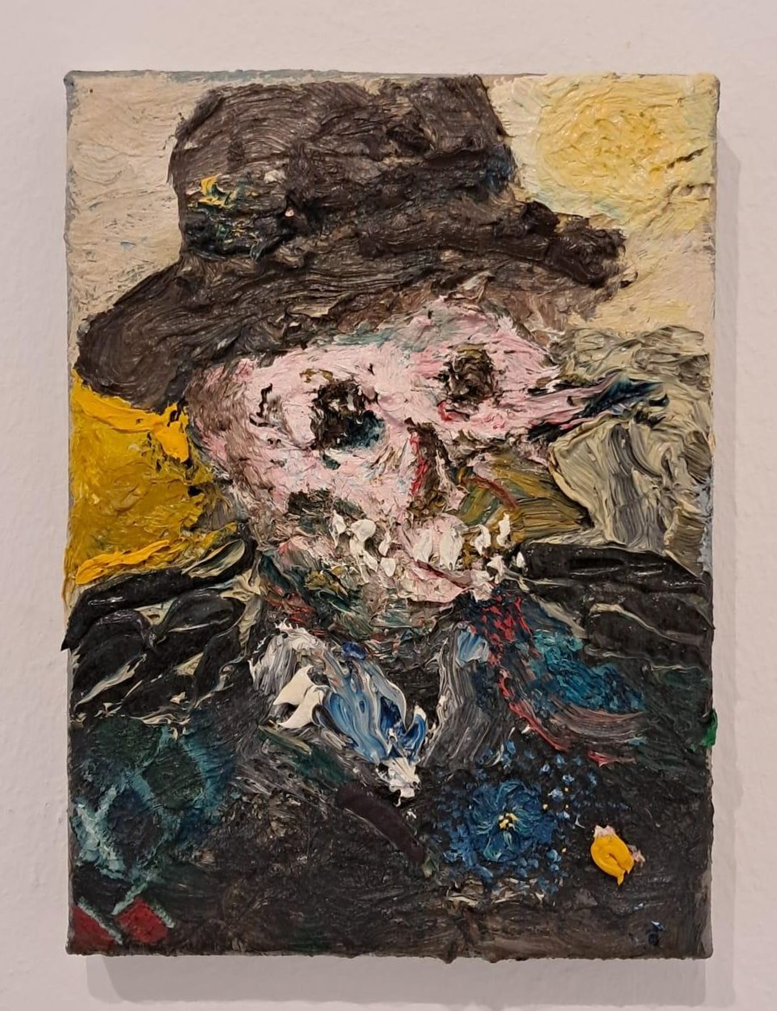 Pintura de Valverde expuesta en la sala jerezana.