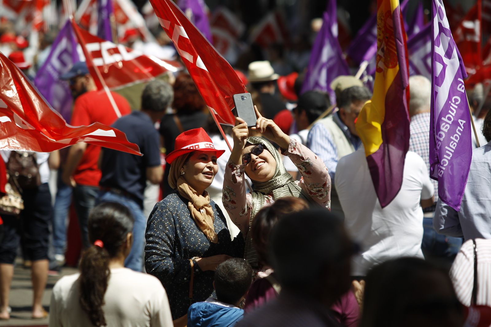 Fotogalería Manifestación del Primero de Mayo. Día Internacional de los Trabajadores. Almería