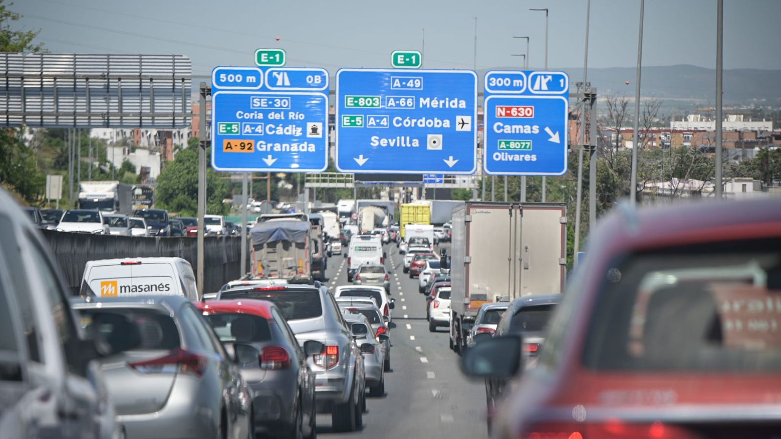 Entrada a Sevilla por la A-49