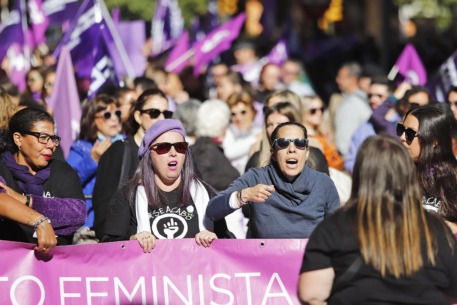 Imágenes de la manifestación del 25N contra la violencia hacia la mujer