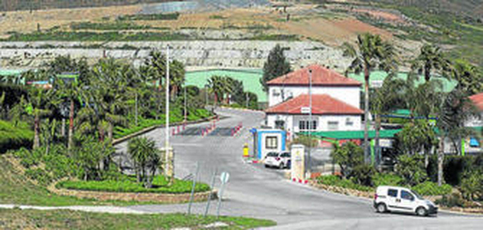 Vista del complejo medioambiental de Casares, donde fue hallado el bebé.