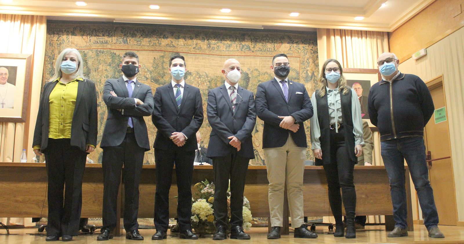 Los pregoneros de la edición de este año del pregón de Semana Santa.