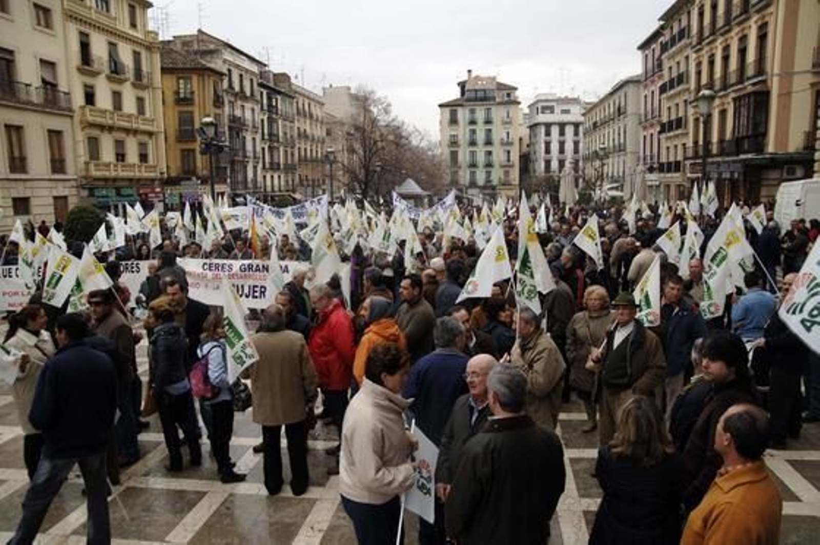 Más de 600 agricultores se manifestaron contra los acuerdos con Marruecos

Foto: Patri Díez