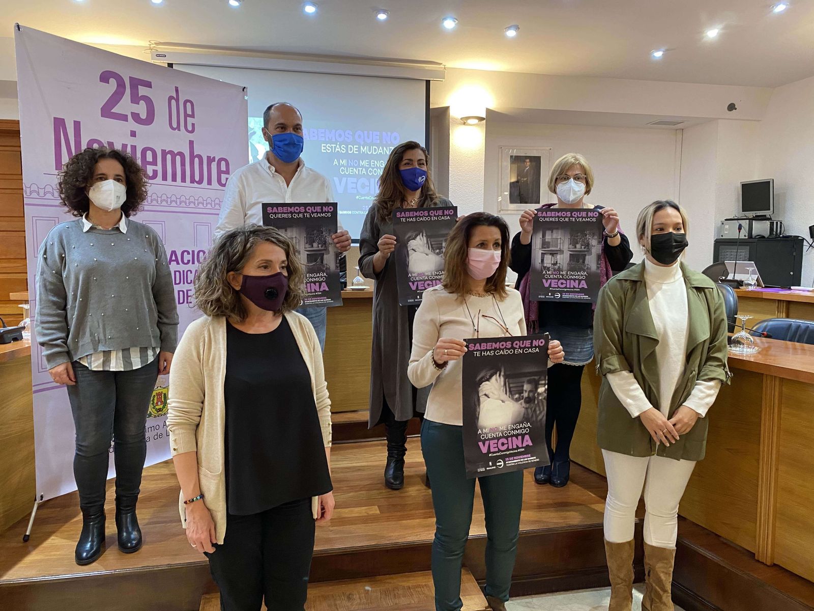 La presentación de los actos por el Día Contra la Violencia de Género en Los Barrios.