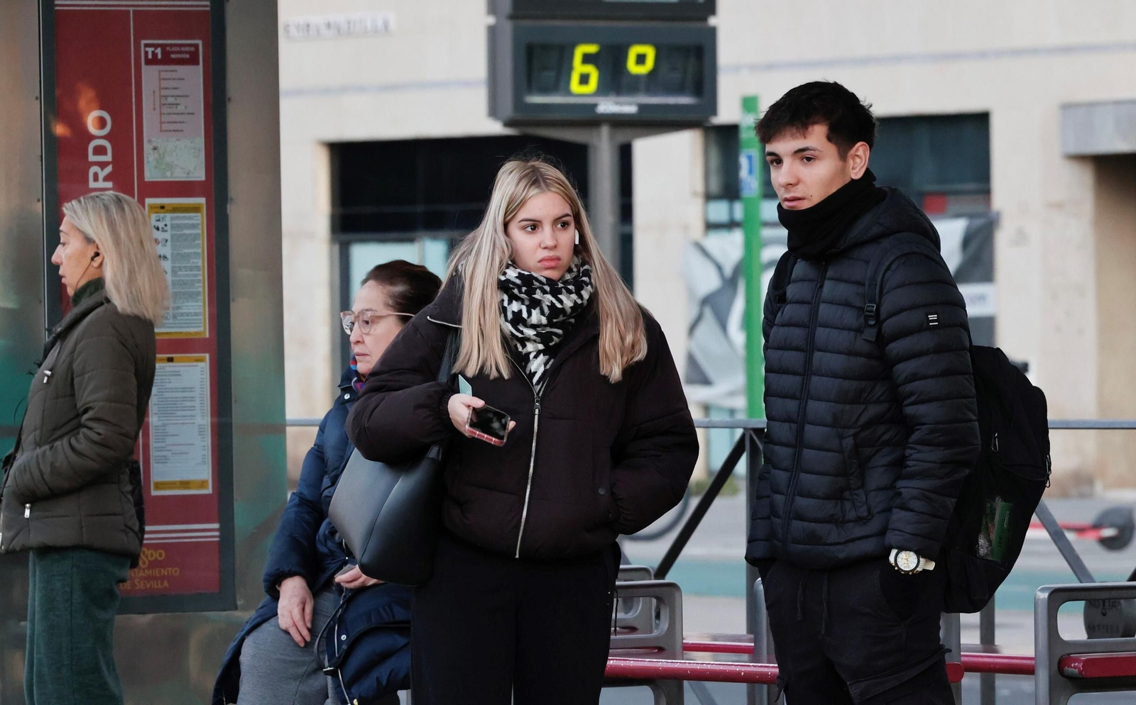 Las imágenes del frío en Sevilla