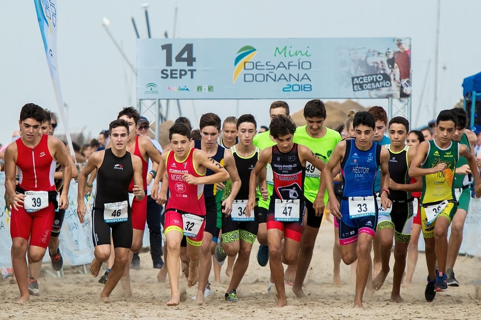 El triatlón Desafío Doñana, para pequeños         y mayores