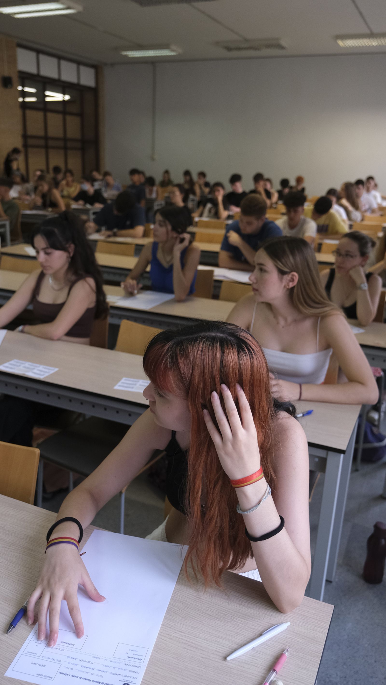 Imágenes de las pruebas de acceso de la PEvAU en la Universidad de Almería