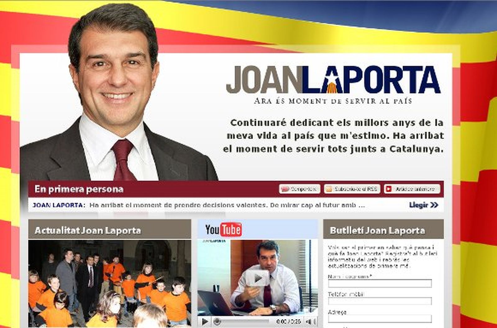 Laporta inicia su carrera hacia la Generalitat