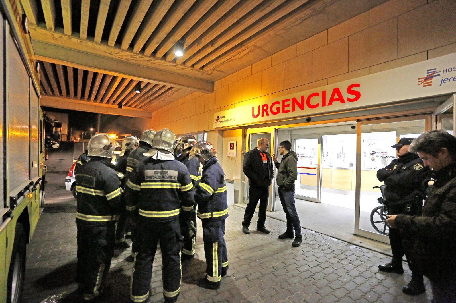Incendio sin heridos en un hospital privado de Jerez