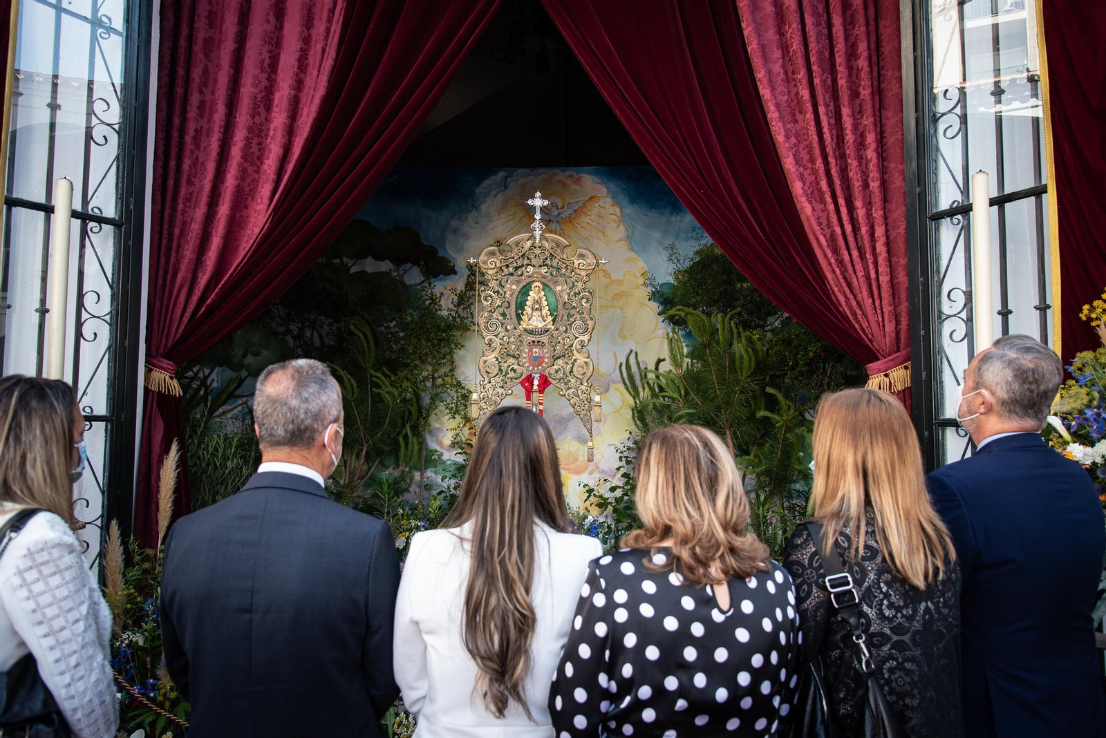 Imágenes de la misa de romeros de la Hermandad de Huelva