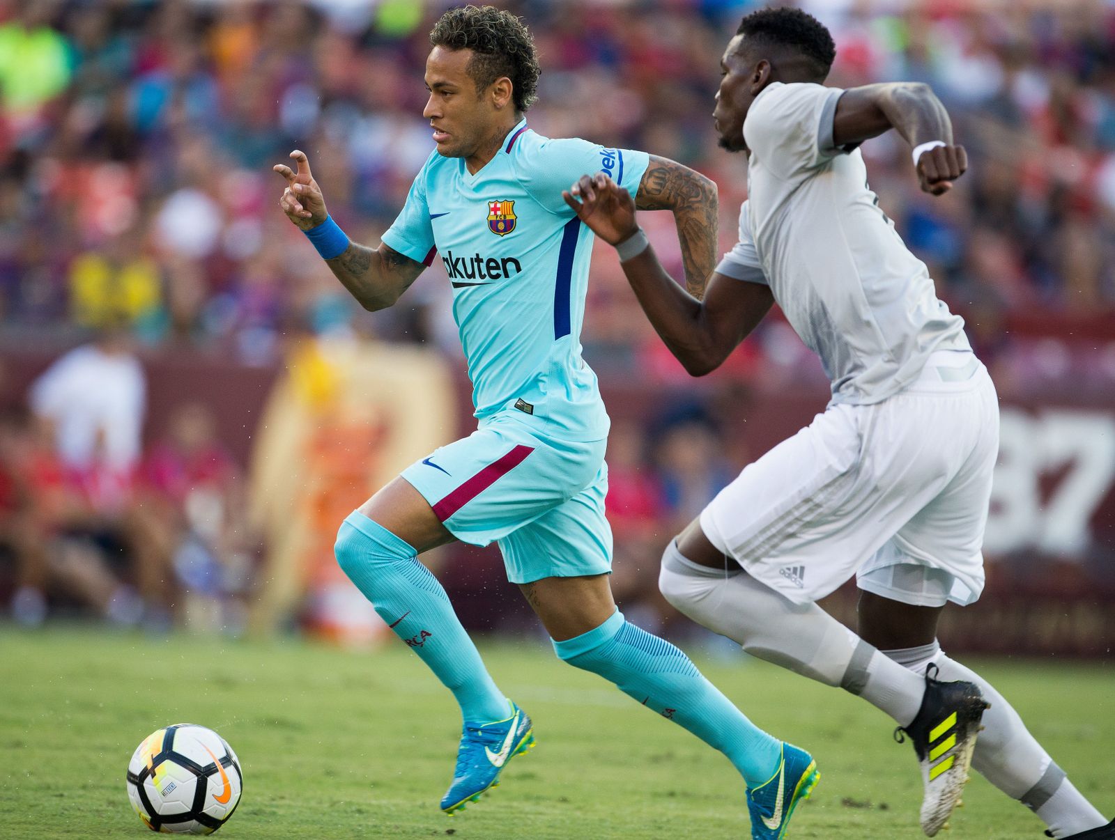 Imágenes del encuentro entre el Barcelona y el Manchester United