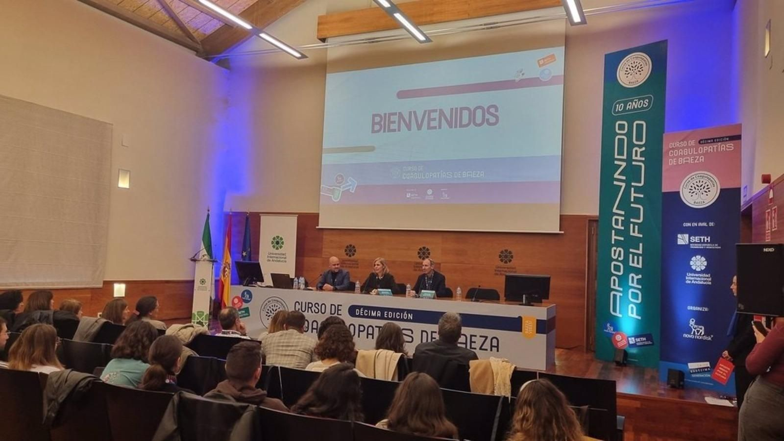 Jornadas de Formación en Coagulopatías celebradas en la sede Antonio Machado de Baeza.