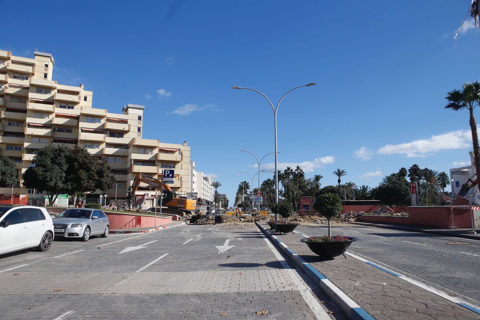 El espacio donde se encontraba la pasarela de Hércules.