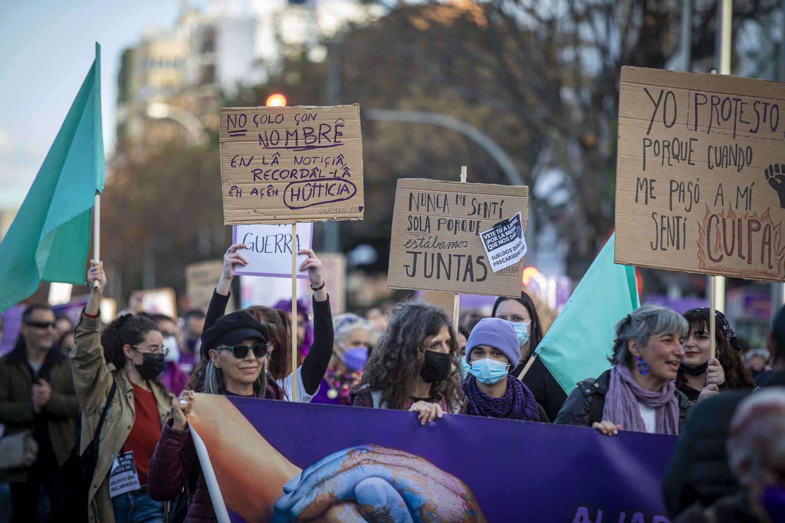 Imágenes de la manifestación del 8M en Cádiz