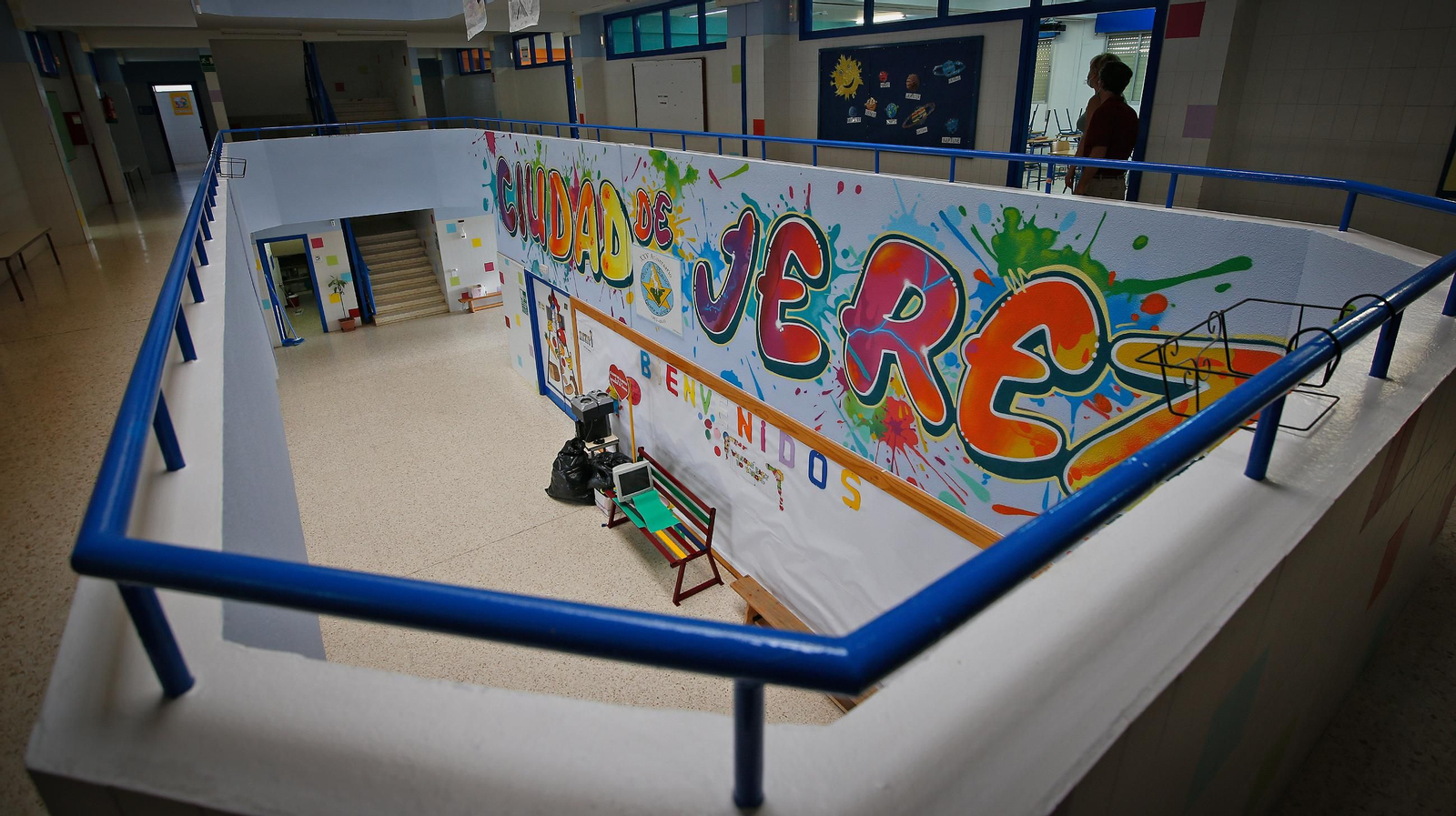 Preparados para el inicio de curso en el CEIP Ciudad de Jerez