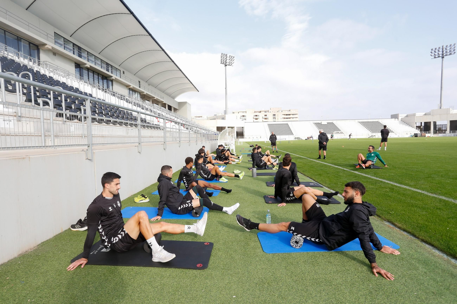 Las fotos del entrenamiento de la Balona previo al partido con el Villanovense