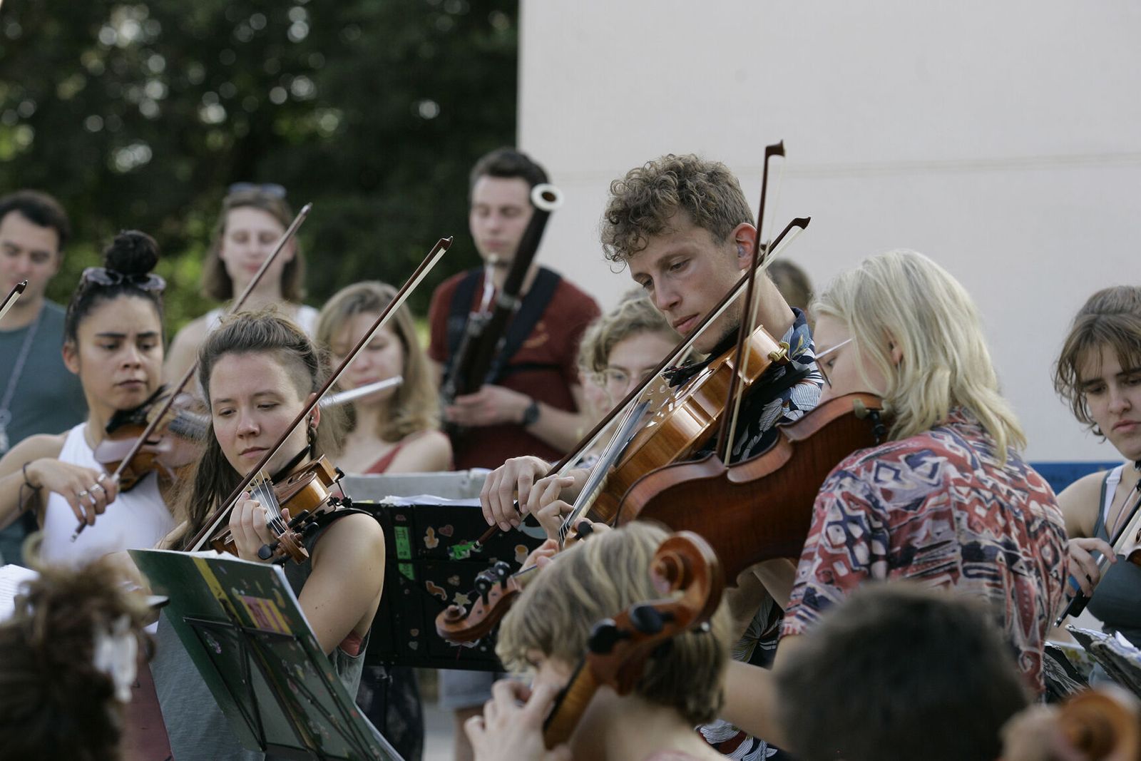 La orquesta Ricciotti durante un concierto en Almería.