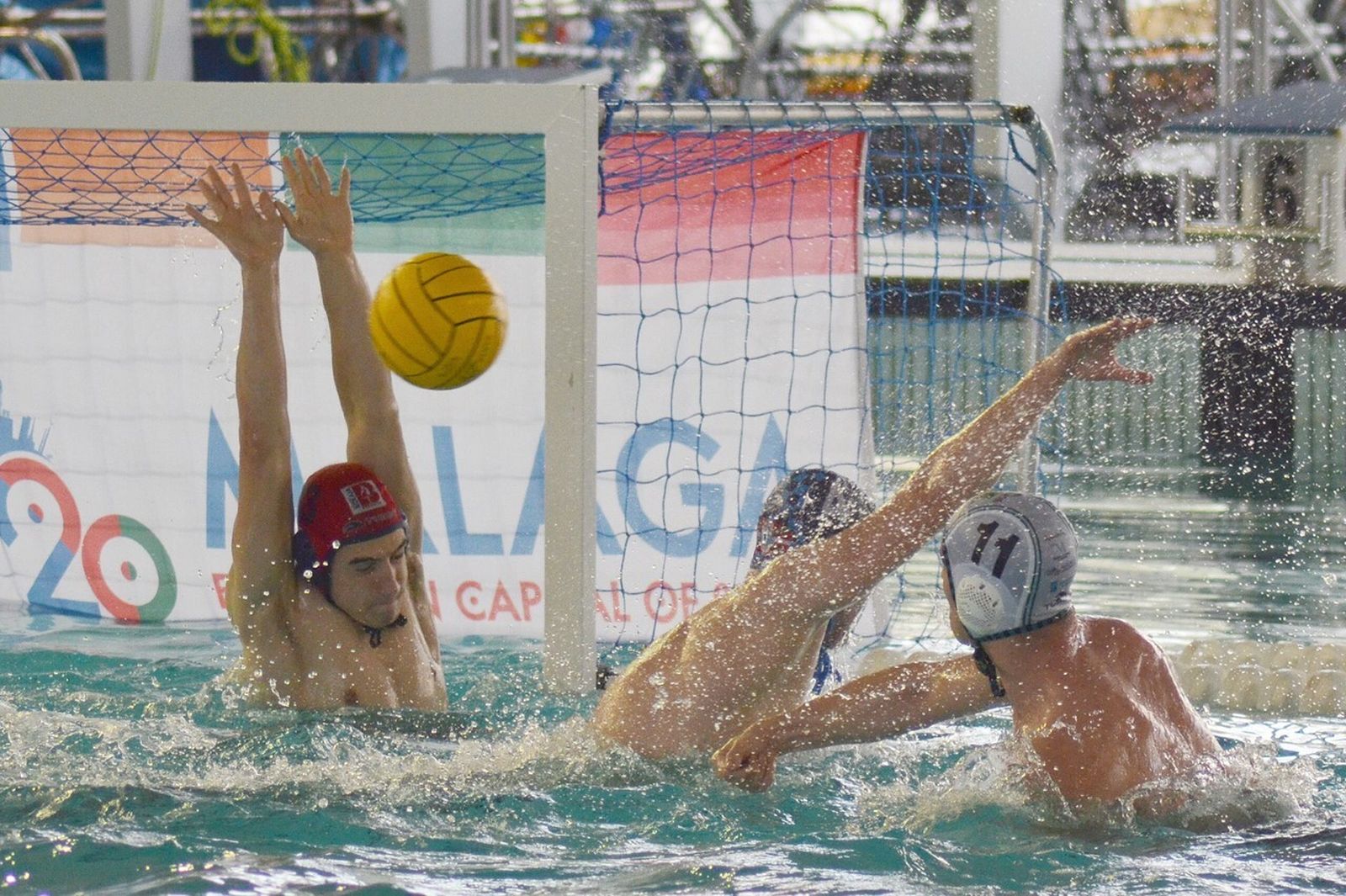 Imagen del Waterpolo Málaga en Inacua.