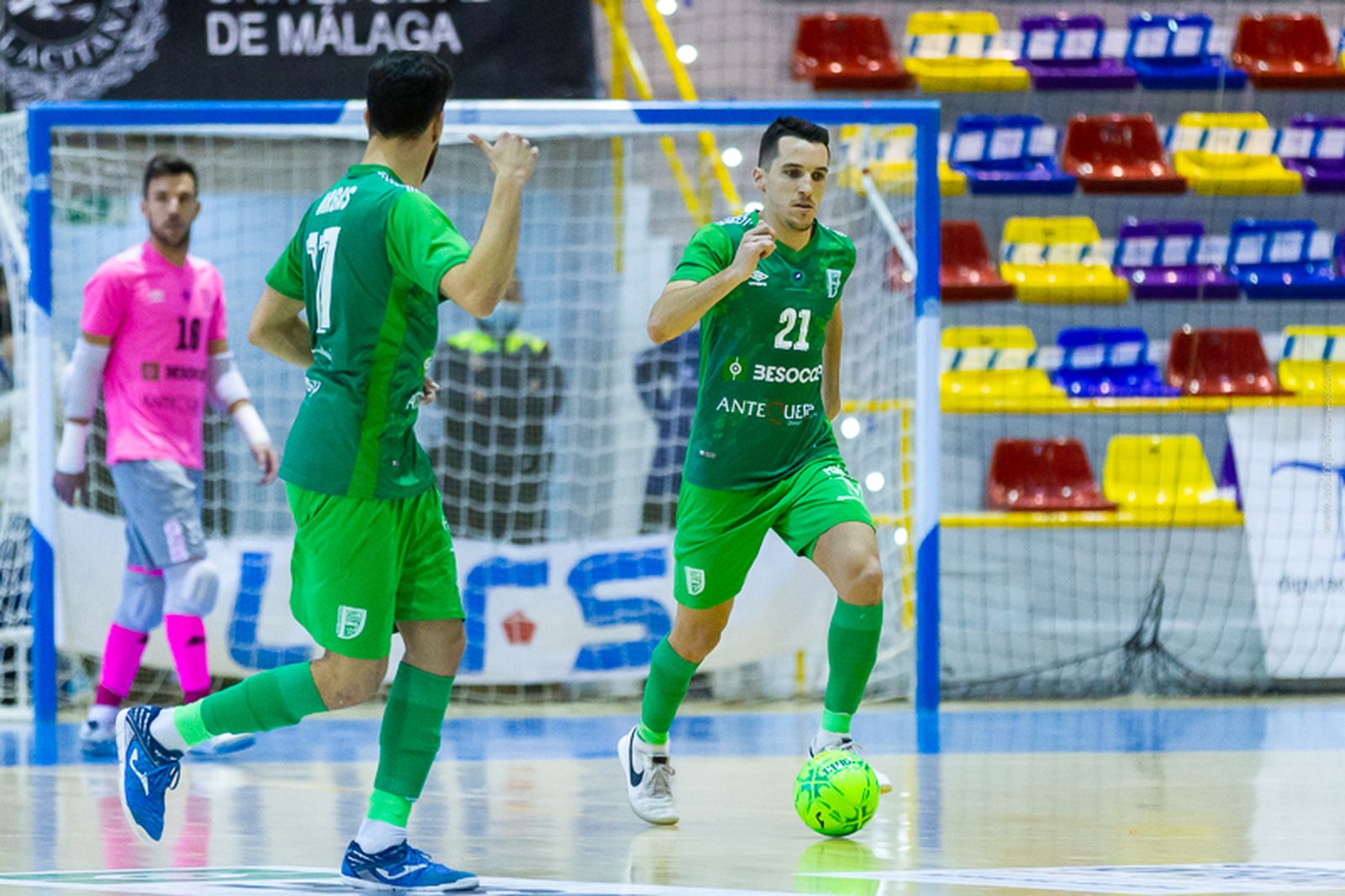 Los jugadores del UMA, en un partido.